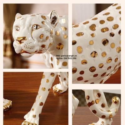 tượng sứ, tượng trang trí,tượng báo đốm, tượng trung quốc,